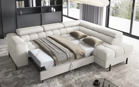 Colțar lemn masiv Ferry Extensibil Material Amore 01, 276 × 72 × 200 cm