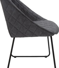 Scaun tip fotoliu Office, structura metalica, piele ecologica - MARO
