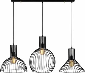 Lustra FELLINI MR - 768, negru, metal, 145x38x158 cm