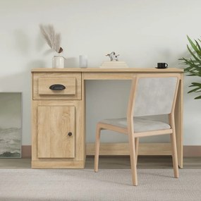 vidaXL Birou cu sertar, stejar sonoma, 115x50x75 cm, lemn prelucrat