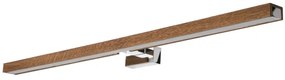 Aplică LED pentru oglindă Brilagi WOODY MIRROR LED/15W/230V IP44 stejar/crom