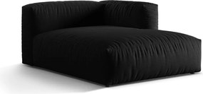Modul pentru canapea modulară negru (cu colț pe partea dreaptă) Martina – Micadoni Home