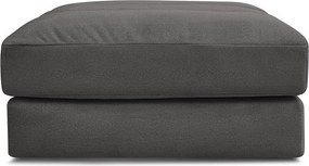 Taburet negru cu tapițerie din catifea Sierra – Bobochic Paris