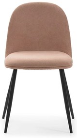 Scaune de dining roz-deschis 4 buc. Malila – Marckeric