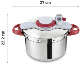 Oală sub presiune din inox 6 l Clipso Minut Perfect – Tefal