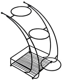 Jardiniere, Negru, 19x37x19 cm
