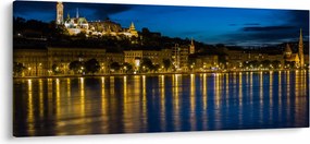 Tablou orașului nocturn (120x50 cm)