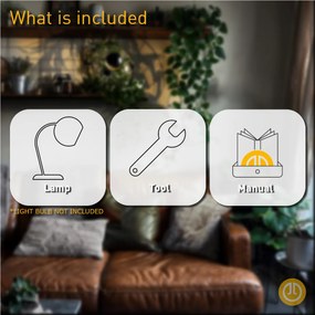 Lampă de masă industrială neagră reglabilă - Hanze