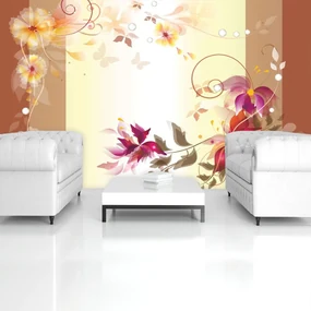 Fototapet - Arta din flori - abstact (152,5x104 cm), în 8 de alte dimensiuni noi