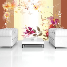 Fototapet - Arta din flori - abstact (152,5x104 cm)