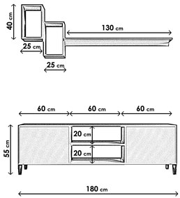 Mobilier living Leviathan 510 (alb). 1088250