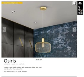 Lustra/pendul design decorativ modern Osiris auriu