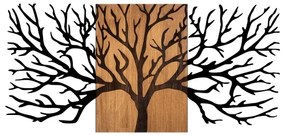 Decorațiune de perete 150x70 cm lemn/metal copac