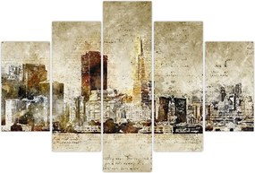 Tablou - Oraș artistic (150x105 cm)