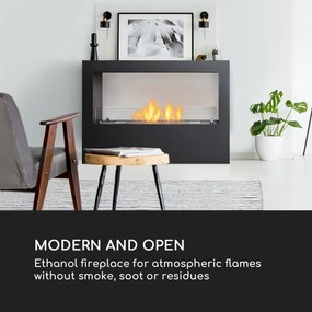 Blumfeldt Fiamme Scoppi, șemineu cu etanol, arzător din oțel inoxidabil, 3 litri, durata de ardere 5-6 ore