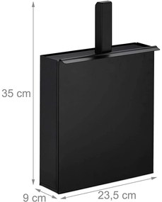Galeata pentru cenusa cu lopata Pentru semineu/gratar Metal Negru