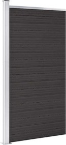vidaXL Panou de gard, negru, 95x186 cm, WPC