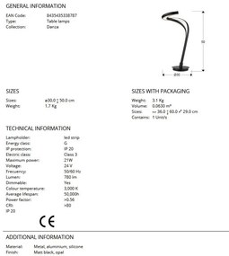 Veioza LED/ Lampa de masa design modern decorativ Danza