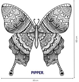 PIPPER. Autocolant de perete "Fluture Mandala”