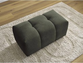 Taburet kaki cu tapițerie din chenille Roxelane – Bobochic Paris