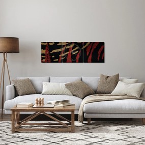 Tablou cu abstracție (cu ceas) (90x30 cm)