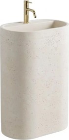 Lavoar compozit freestanding Rea Salento 60 cm bej/crem mat