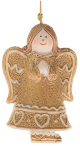 Ornament de Crăciun din ceramică 8 cm Angel – Dakls