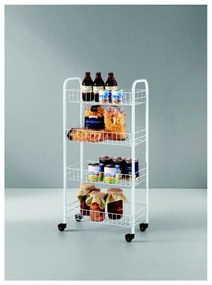 Raft mobil din metal alb 41x84 cm Pisa - Metaltex