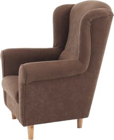 Fotoliu, textil maro, CHARLOT