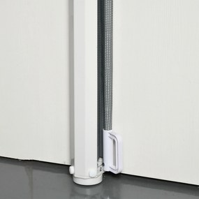 PawHut Poartă Extensibilă pentru Câini până la 115 cm, Alb și Gri | Aosom Romania