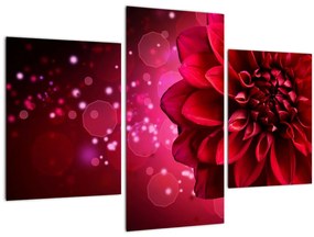 Tablou cu floare roșie (90x60 cm)