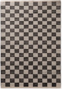 Covor negru/crem reversibil/țesut manual din amestec de iută 120x170 cm Rex – Hanse Home