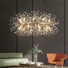 Candelabru led Cristal, Elit's, Evea Y Gold, 60 cm