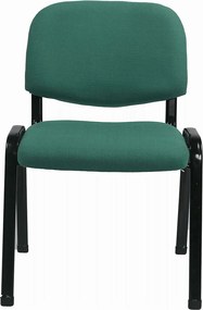 Scaun ISO 2, verde/negru, stofa, 53x55x82 cm
