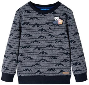 Bluzon pentru copii, bleumarin melanj, 128
