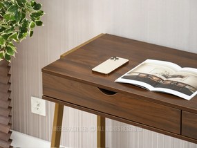 Masă PC Land (nuc + auriu). 1109778