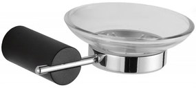 Mexen Aron suport de săpun, negru/crom - 7088139-07