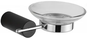 Mexen Aron suport de săpun, negru/crom - 7088139-07