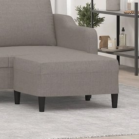 vidaXL Taburet, gri taupe, 70x55x41 cm, material textil