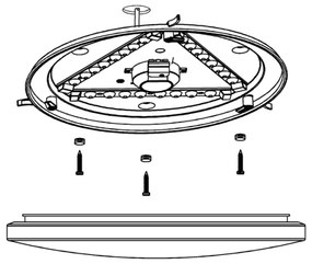 Eglo 97884 - Plafonieră baie LED FRANIA LED/17,3W/230V