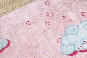 JUNIOR 51855.804 covor lavabil Inorog, nori pentru copii anti-alunecare - roz - SECUNDAR-COTATI PRODUSUL