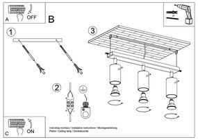 Spot crem 6x45 cm Etna – Sollux