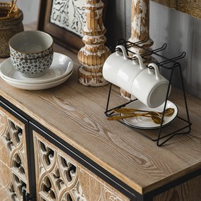 Bufet de bucatarie negru, lemn stil rustic DEPRIMO 17175 by Deprimo