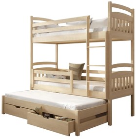Pat etajat pentru copii 90 cm Anie (Pin). 615010