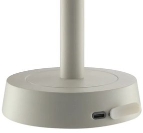 Brilliant RAZOR - lampă de masă LED tactilă, reglabilă, 2,5W/5V, 2700K, IP44, gri