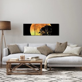 Tablou cu umbre în lumina lunii (cu ceas) (90x30 cm)