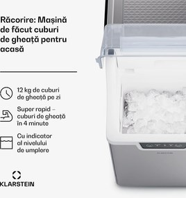 Klarstein Aparat pentru cuburi de gheață, Wallberg Nugget Ice Maker