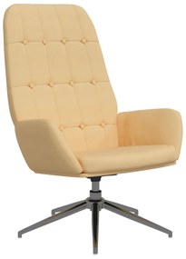 341252 vidaXL Scaun de relaxare, crem, piele întoarsă artificială