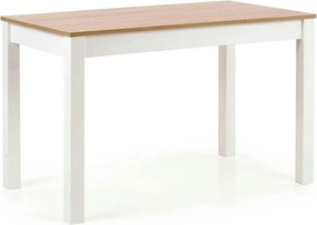 Masa KSAWERY, stejar/alb, PAL, 120x68x76 cm