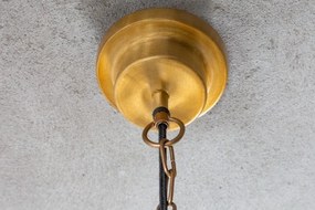 Pendul, Lustra suspendata Industrial 43cm, auriu